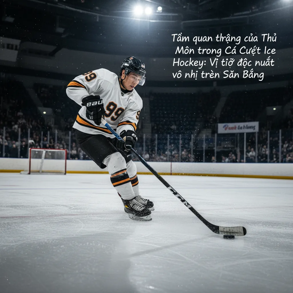 Cận cảnh sự tập trung và tâm lý của một thủ môn khúc côn cầu