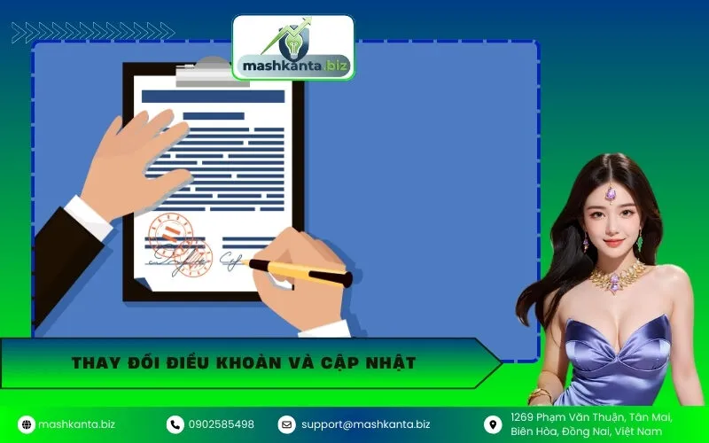 Thay Đổi Điều Khoản Và Cập Nhật